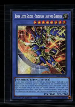 Yu-Gi-Oh! Black Luster Soldier Soldier of Light and Darkness SR CORI-EN028 - Image 1