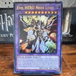 Yu-Gi-Oh! Konami Evil HERO Neos Lord SUDA-EN031 Fusion Ultra Rare Holo 1st - Image 1