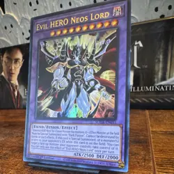 Yu-Gi-Oh! Konami Evil HERO Neos Lord SUDA-EN031 Fusion Ultra Rare Holo 1st - Image 3