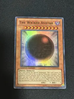 Yugioh The Wicked Avatar CT07-EN023 Super Rare Limited Edition LP - Image 1