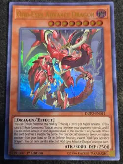 Yugioh Odd-Eyes Advance Dragon DUPO-EN011 Ultra Rare 1st Ed VLP - Image 1