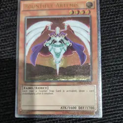 Yugioh Bountiful Artemis (UTR) OP01-EN001 Ultimate Rare NM - Image 1