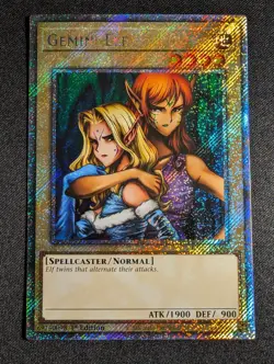 Yugioh - Gemini Elf RA03-EN109 1st Edition Platinum Rare NM - Image 1