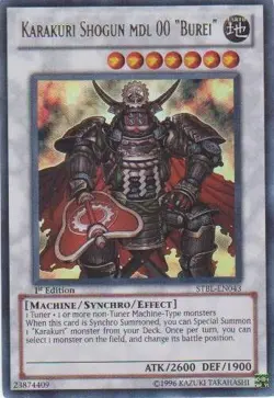 ULTRA RARE Karakuri Shogun mdl 00 "Burei" STBL-EN043 Yugioh 1st Edition - LP - Image 1