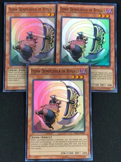 YUGIOH DJINN DEMOLISHER OF RITUALS AP07-EN006 SUPER X3 (NM) - Image 1