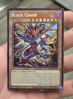 Yu-Gi-Oh! Black Chaos CORI-EN001 Secret Rare Holo 1st Ed NM - Image 1