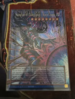 Yugioh Magician of Dark Chaos Black Chaos CORI-EN027 Euro English Over Frame UR - Image 1