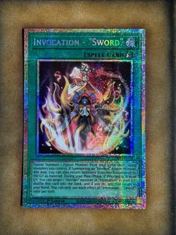 Yugioh Invocation - "Sword" CORI-EN053 Starlight Rare 1st Ed NM - Image 1