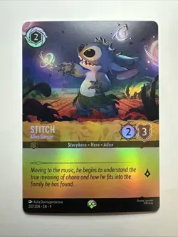 Stitch - Alien Dancer (Epic) 207/204 Fabled Holo 2025 Disney Lorcana Card NM (A) - Image 1