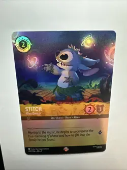 Stitch - Alien Dancer (Epic) 207/204 Fabled Holo 2025 Disney Lorcana Card NM (A) - Image 2