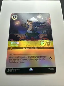 Stitch - Alien Dancer (Epic) 207/204 Fabled Holo 2025 Disney Lorcana Card NM (A) - Image 3