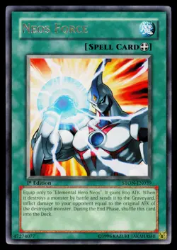 Neos Force - STON-EN039 LP Rare Strike of Neos Yu-Gi-Oh 1st Edition - Image 1