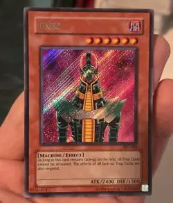 Yu-Gi-Oh JINZO PSV-000 Secret Rare LP+ Clean Played Copy - Image 1