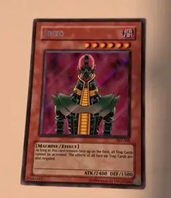Yu-Gi-Oh JINZO PSV-000 Secret Rare LP+ Clean Played Copy - Image 4