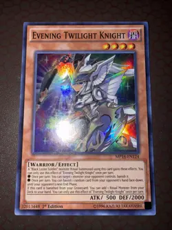 Yu-Gi-Oh! Evening Twlight Knight -MP16-EN124 - Super Rare- 1st Edition NM! - Image 1