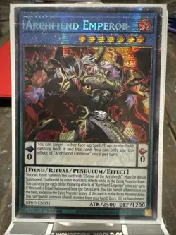 Yugioh BPRO-EN031 Archfiend Emperor Starlight Rare 1st Edition Near Mint - Image 1