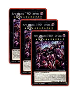 Yugioh! Super Starslayer TY-PHON - Sky Crisis L26D-ENM28 (Common) 1st Ed 3x - Image 1