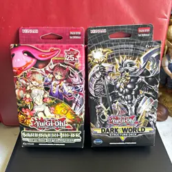 Konami Yu-Gi-Oh! 2 Structure Decks: Beware of Traptrix & Dark World 1st Ed - Image 1