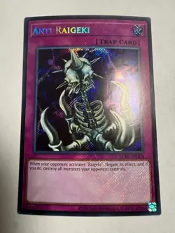 Anti Raigeki Secret Rare Legendary Collection Kaiba LCKC-EN104 LP - Image 1