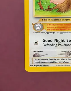Pokemon 2001 Black Star Promo #36 Igglybuff, Wizards of the Coast Vintage Eng NM - Image 5