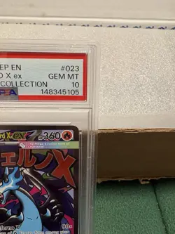 Pokemon TCG: 2025 MEP EN-ME UPC BLACK STAR PROMO #023 MEGA CHARIZARD X ex PSA 10 - Image 3