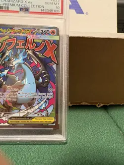 Pokemon TCG: 2025 MEP EN-ME UPC BLACK STAR PROMO #023 MEGA CHARIZARD X ex PSA 10 - Image 4