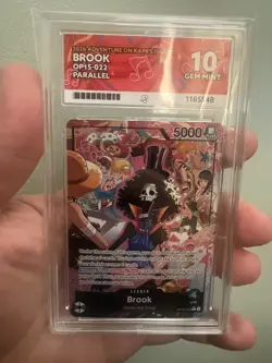 One Piece CCG Brook OP15-022 Alt Art Leader - English - ACE 10 - Image 4