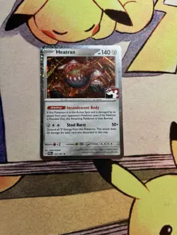 Heatran 123/167 Play! Pokemon Stamp Prize Pack Cosmo Holo Near Mint NM - Image 1