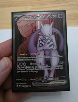 Pokemon Team Rocket's Mewtwo ex 213/182 Destined Rivals Ultra Rare Holo 280 HP - Image 1