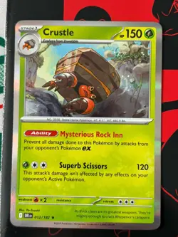 Crustle 012/182 Destined Rivals rare & reverse Holo Pokemon TCG - Image 2