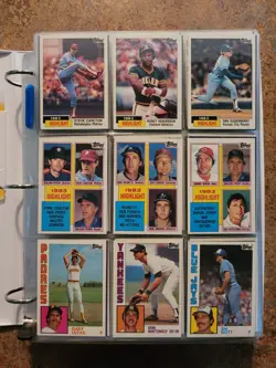 1984 Topps Bsball Cards, 1 Complete Set, 1 Incomplete Set, Shts/Binders, EX+-NM+ - Image 1