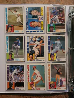 1984 Topps Bsball Cards, 1 Complete Set, 1 Incomplete Set, Shts/Binders, EX+-NM+ - Image 2