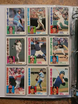 1984 Topps Bsball Cards, 1 Complete Set, 1 Incomplete Set, Shts/Binders, EX+-NM+ - Image 3