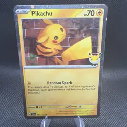 2026 Pokemon Day Pikachu 30th Anniversary Promo 51/162 NM - Image 1
