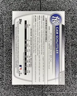 2025 Bowman Chrome Cam Schlittler Mega Box Mojo Refractor 1st BCP-166 Yankees - Image 2