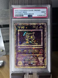 2000 POKEMON GAME MOVIE POKEMON 2000 ANCIENT MEW PSA 9 (SWIRL) - Image 1