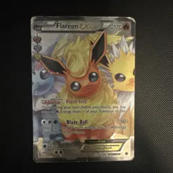 Flareon EX RC28/RC32 Generations Radiant Collection Ultra Rare Full Art Holo - Image 1