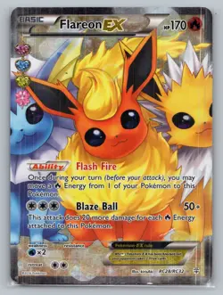 Flareon EX (Full Art) RC28/RC32 Generations: Radiant Collection Holo Ultra Rare - Image 1