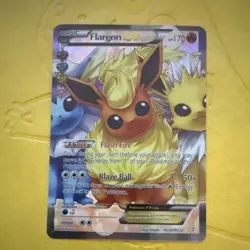Flareon EX RC28/RC32 Ultra Rare Full Art Holo Generations Radiant Collection - Image 1