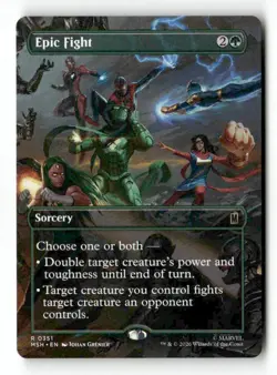 Epic Fight (Borderless) 351 Rare MTG MSH NM - Image 2