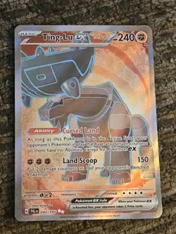 Pokemon TCG Ting-Lu EX 243/193 2023 Paldea Evolved Ultra Rare Card - NM - Image 1