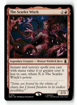The Scarlet Witch 151 Rare MTG MSH NM - Image 4