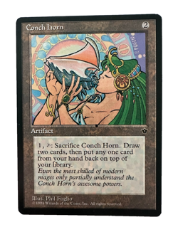 Conch Horn Fallen Empires Regular Vintage MTG LP - Image 1