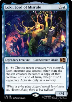 Loki, Lord of Misrule 628 Commander: Marvel Super Heroes Magic: The Gathering NM - Image 1