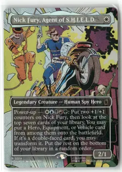 Nick Fury, Agent of S.H.I.E.L.D. (Borderless) 314 Marvel Super Heroes Foil NM - Image 1