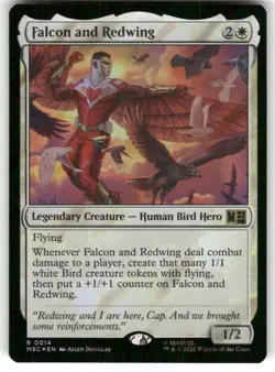 Falcon and Redwing (Surge Foil) 14 Commander: Marvel Super Heroes Magic: - Image 1