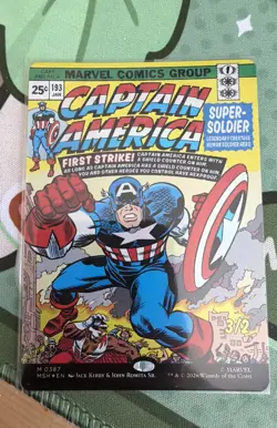 Captain America, Super-Soldier (Borderless) (0387) Marvel Super Heroes Foil - Image 1