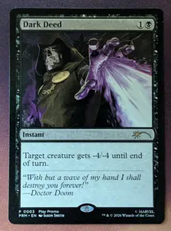 MTG - Dark Deed (promo) - SSP (NM+) - Image 1