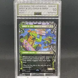 Wizards of the Coast 2026 MTG Mikey & Leo, Chaos & Order T.M.N.T. #0247 AGS 10 - Image 1