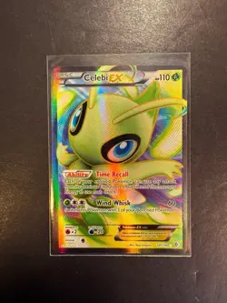 Celebi EX 141/149 Full Art Pokemon TCG Black & White Boundaries Crossed Card NM - Image 1